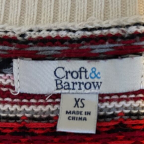 Croft & Barrow Fair Isle pattern v neck sweater - Picture 3 of 7
